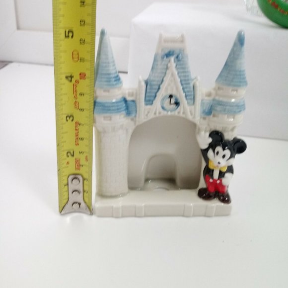 Vintage Disney Cinderella Castle Ceramic Picture Frame & Mickey Minnie Ornaments - Picture 10 of 14